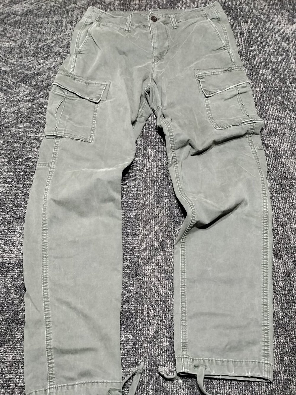 American Eagle Pants Men's Flex 30x34 Olive Green Jeans Cargo Straight Leg NWOT